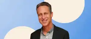 Mark Hyman on blue and beige background