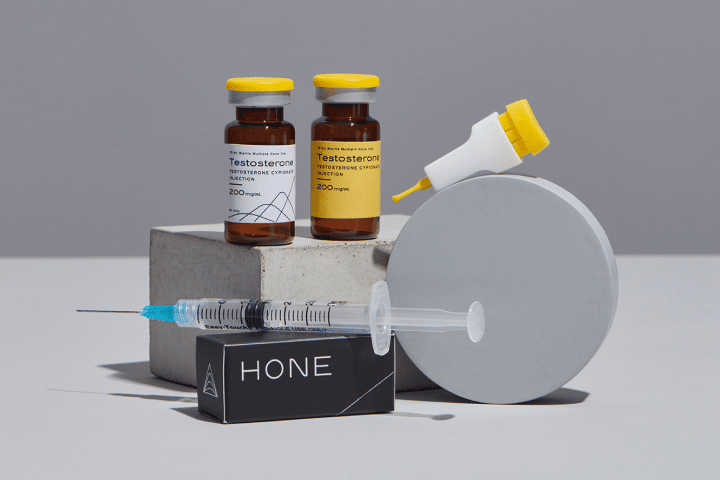 Hone Health Testosterone vials and syringe