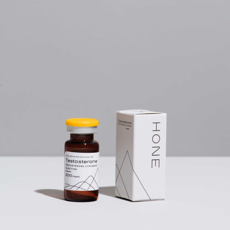 Hone Health testosterone Vial and package