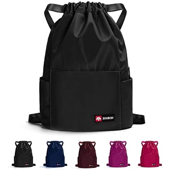 ZOORON Waterproof Drawstring Gym Backpack