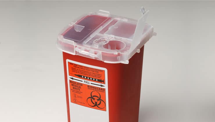 Medical disposal container