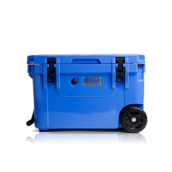 Blue Coolers​​ 60 Quart Ice Vault Roto-Molded Cooler with Wheels