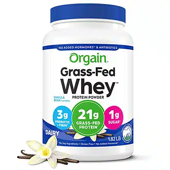 Orgain grass-fed whey protein powder