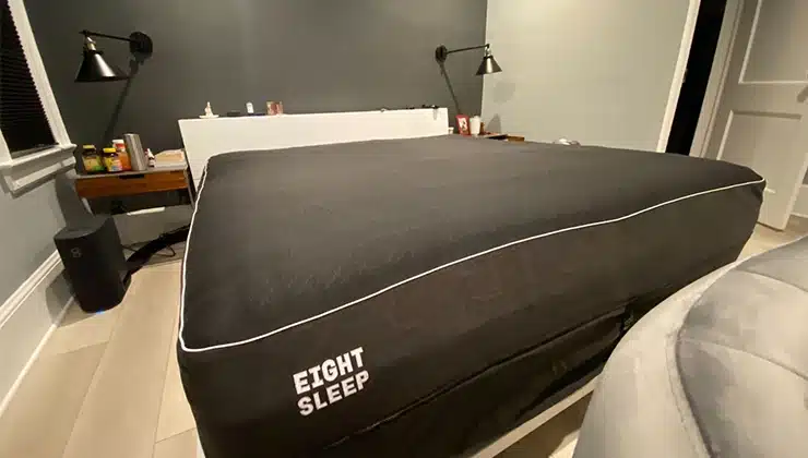 Eight Sleep bed in bedroom