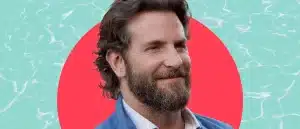 An image of actor Bradley Cooper with a beard