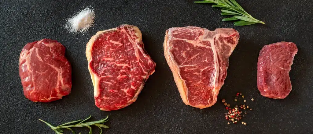steak, steak, and more steak.