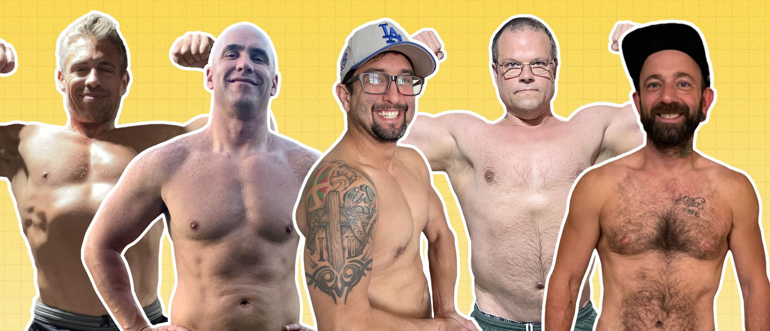 5 men after testosterone replacement therapy