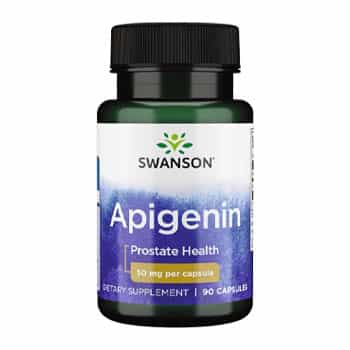Swanson Apigenin prostate health supplement on white background