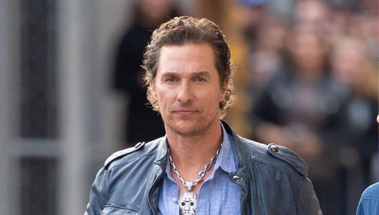 Matthew McConaughey walking down the street