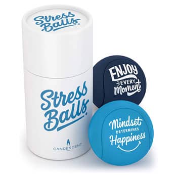 Candescent Stress Balls on white background