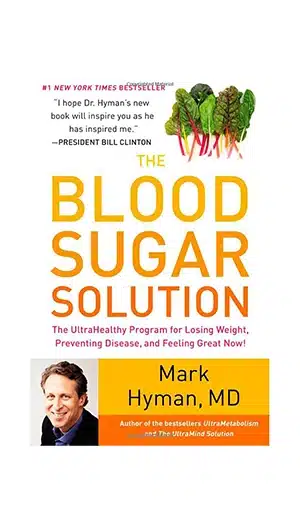 The Blood Sugar Solution by Mark Hyman book on white background