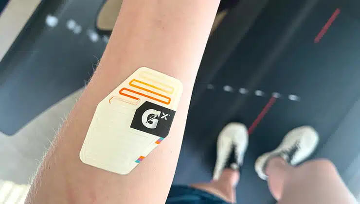 Gatorade sweat patch in action