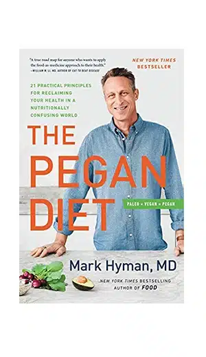 The Pegan Diet by Mark Hyman book on white background
