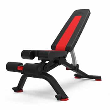 Bowflex 5.1S Stowable Weight Bench on white background