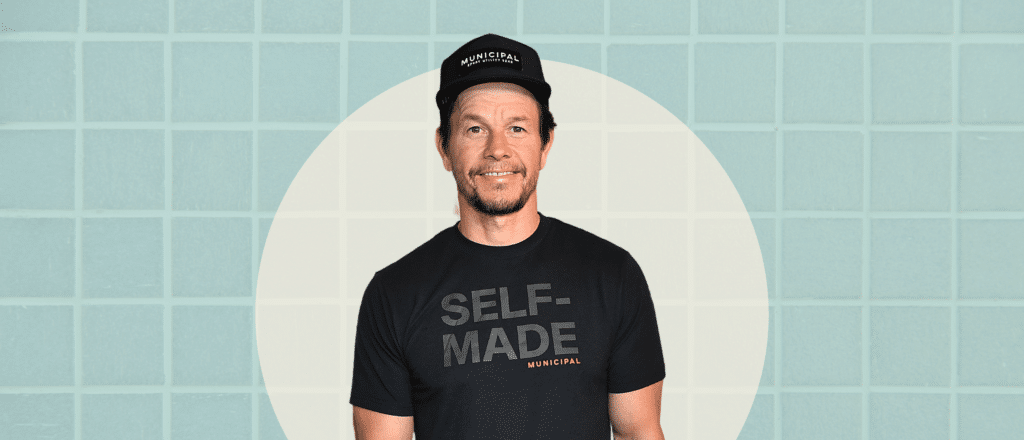 mark wahlberg cheesin' for the camera