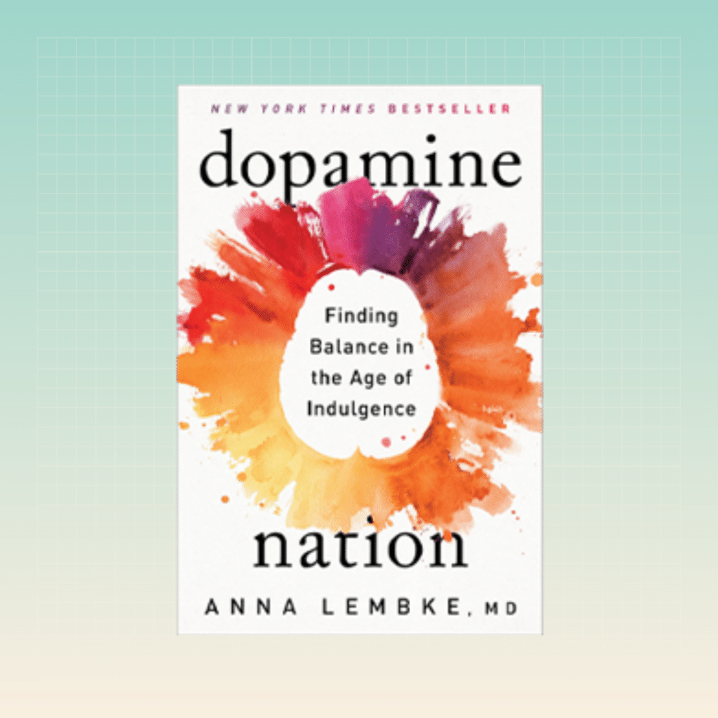Dopamine Nation book on green background