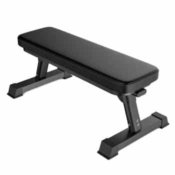 Finer Form Foldable Flat Workout Bench on white background