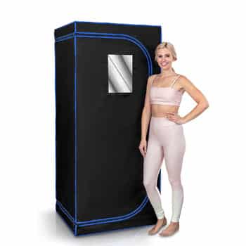 SereneLife Portable Full-Size Infrared Sauna on white background