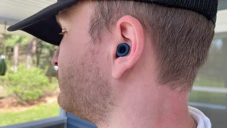 Man wearing loop earplugs