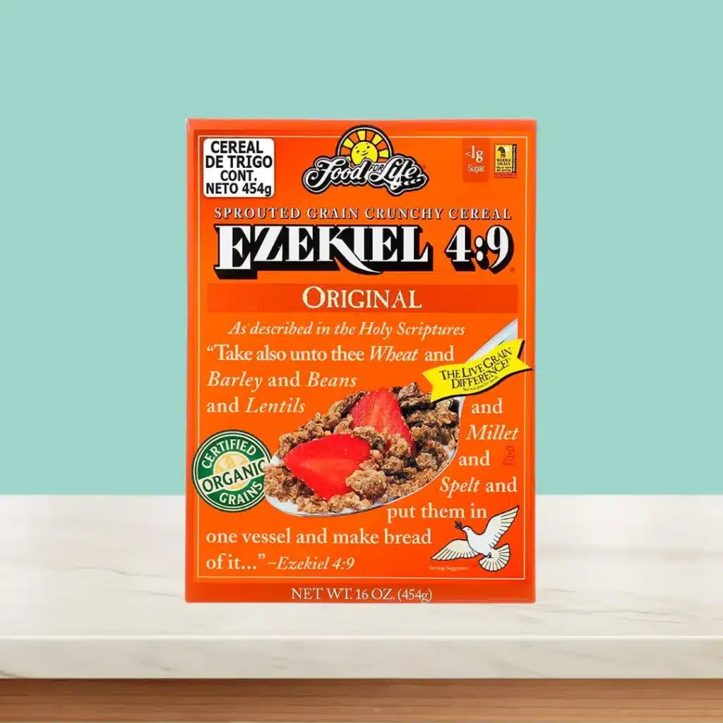 Ezekiel 4:9 Cereal on table and green background