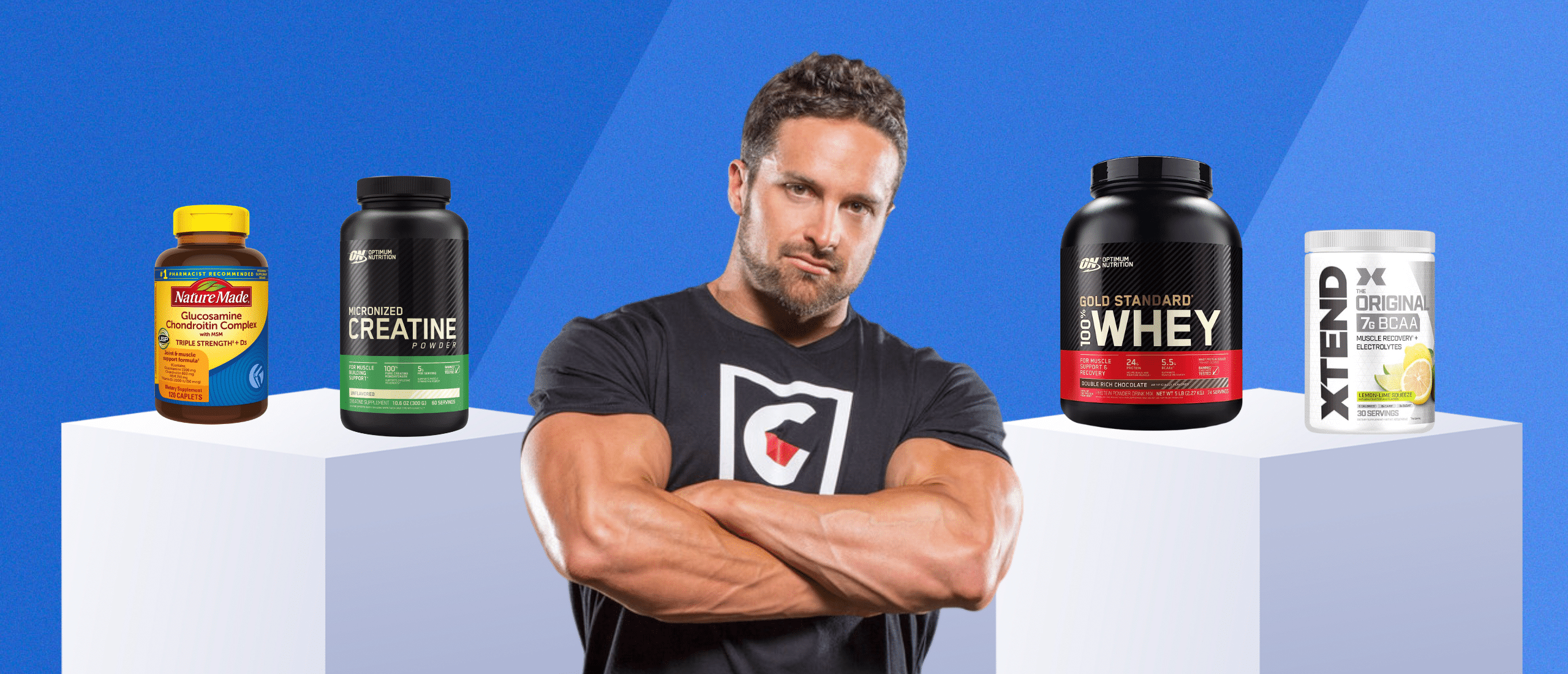 layne norton in front of supplements on blue background