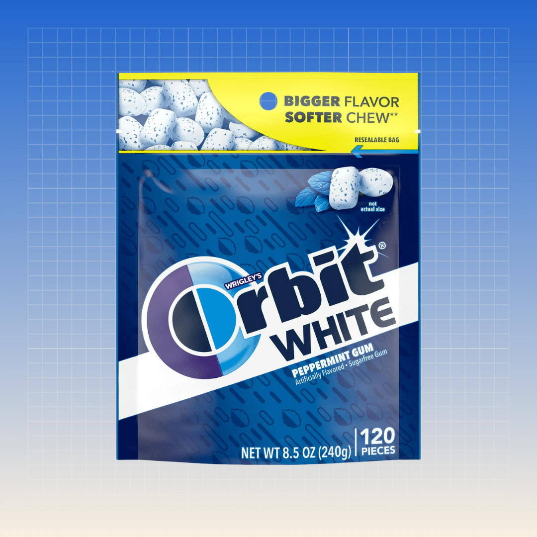 Orbit White Peppermint Sugar Free Chewing Gum