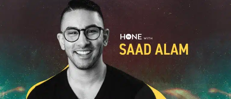 A photo of Saad Alam, host of the Hone in Podcast