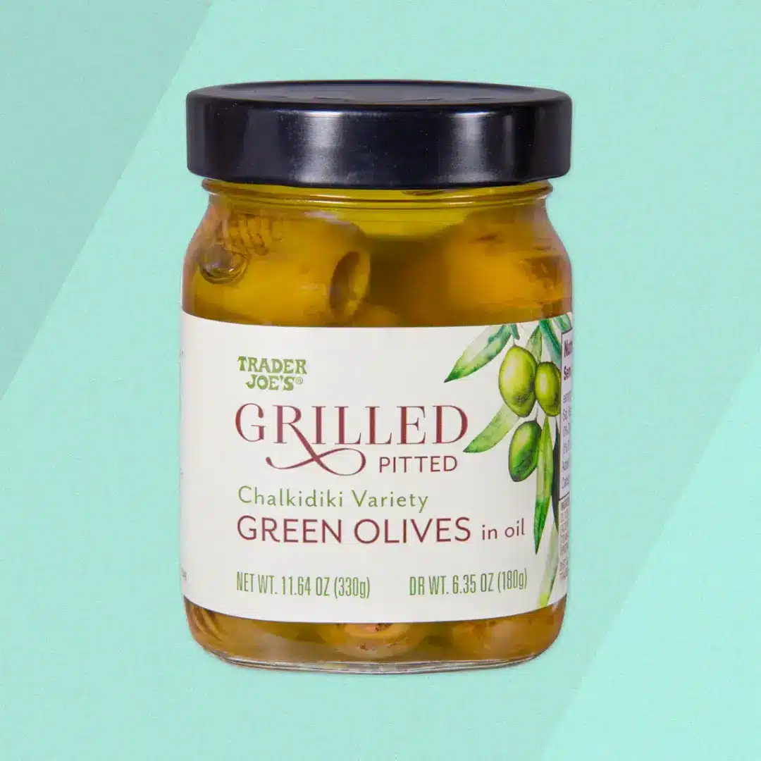 Grilled, Pitted Green Olives