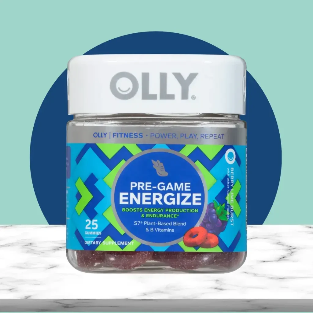 Olly pre-game energize gummies