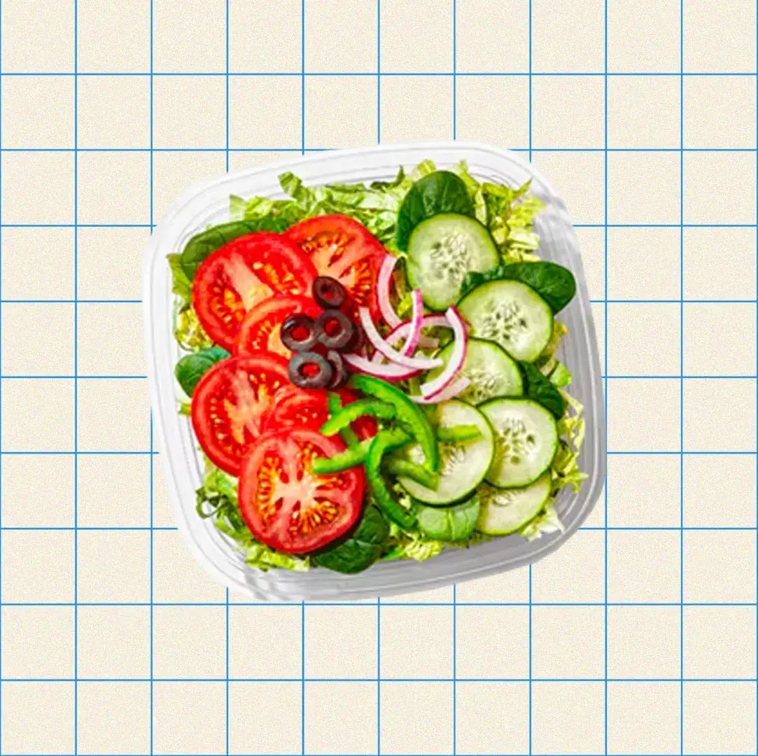 veggie patty salad