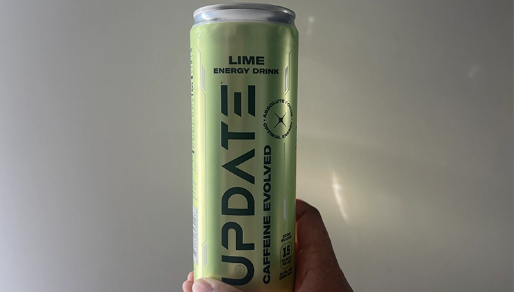 update energy drink lime can