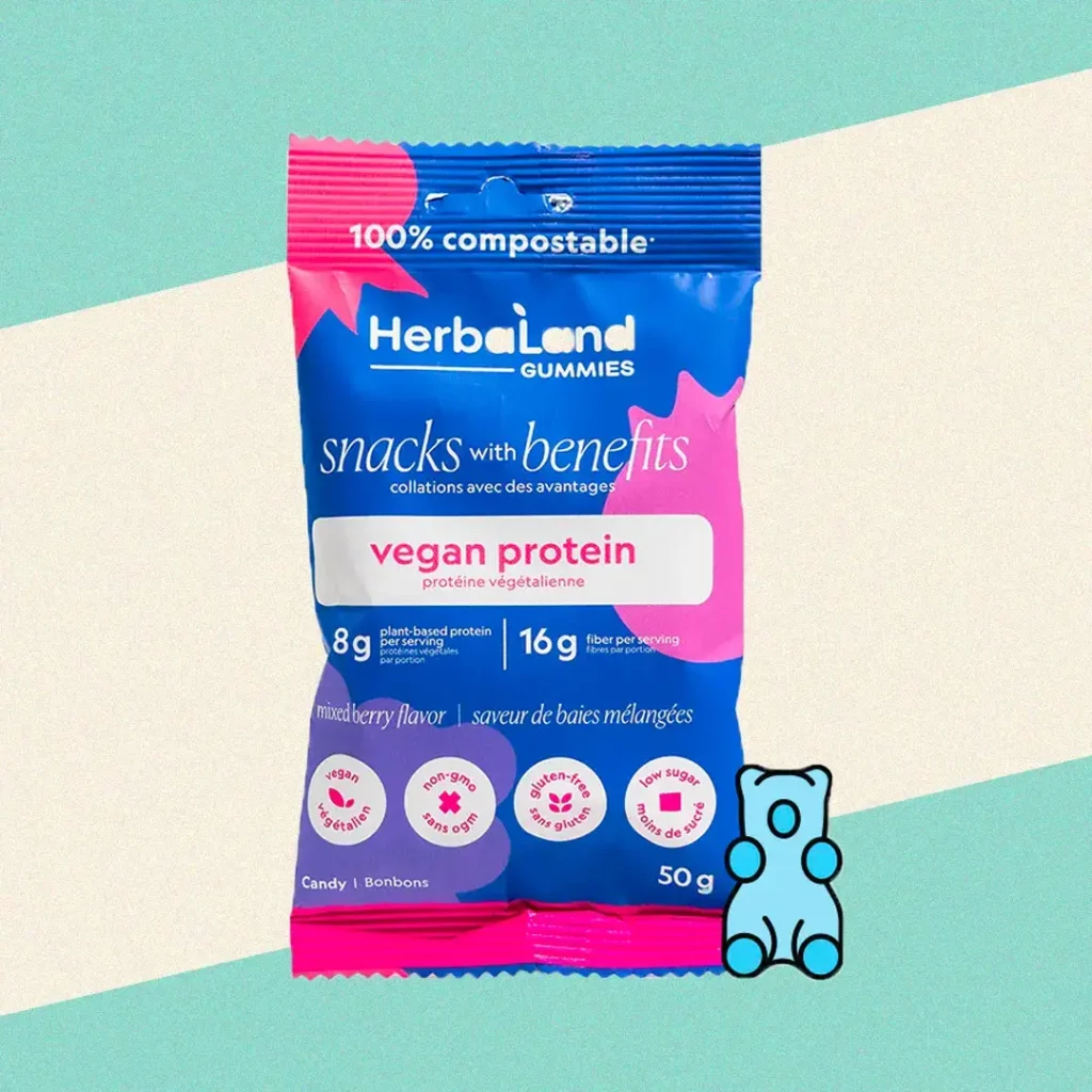 herbaland vegan protein gummies