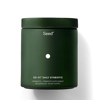 green jar with Seed logo on front