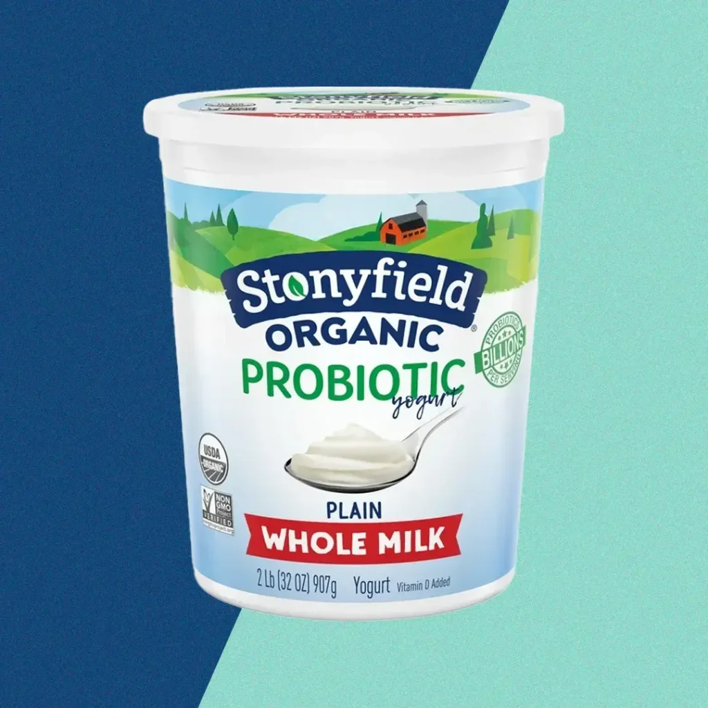 Stonyfield Organic Whole Milk Probiotic Yogurt Plain