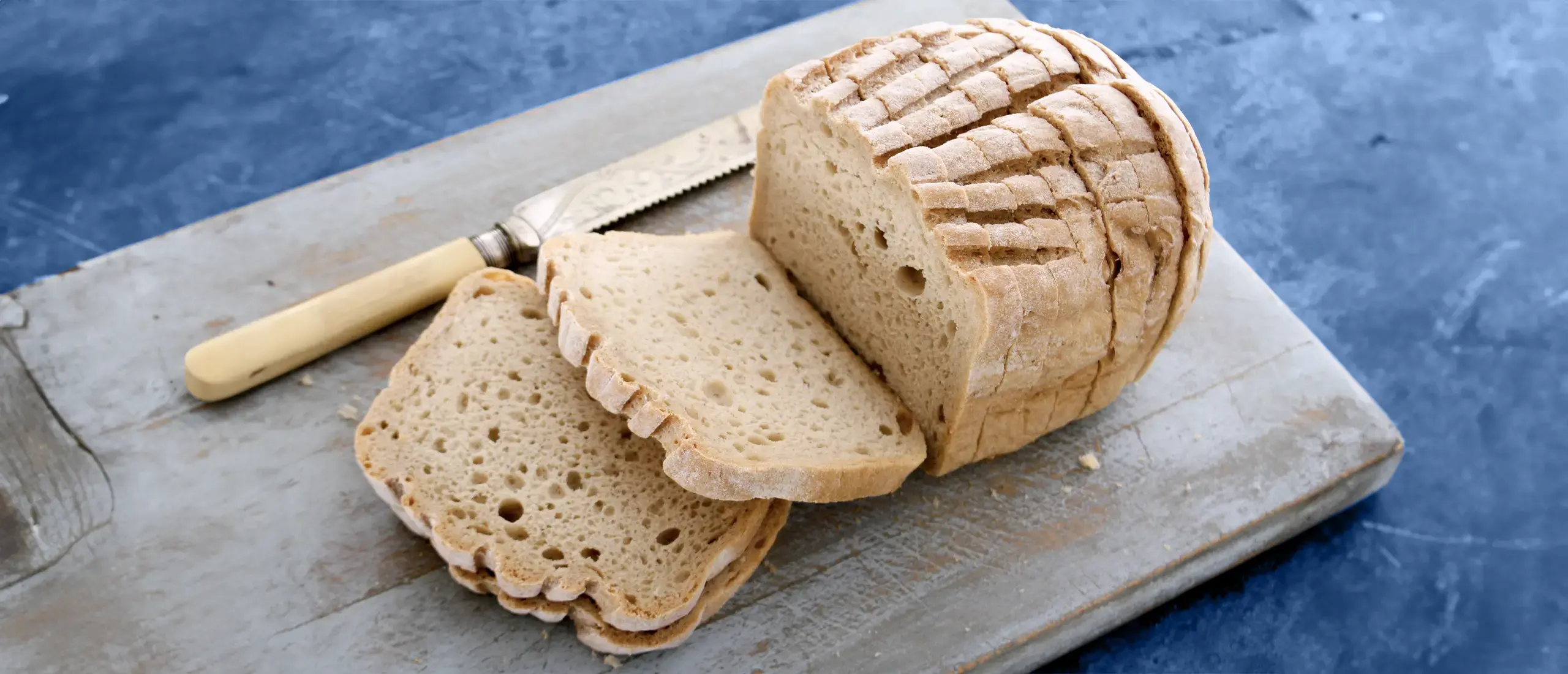 gluten free bread loaf on a cutting board