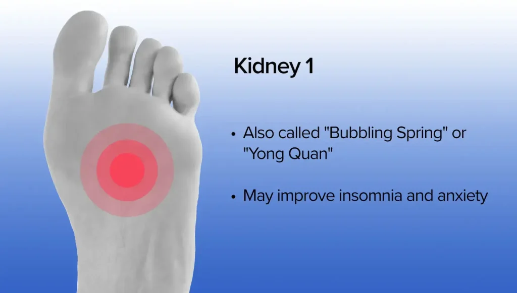 Kidney 1: Pressure Points for Sleep