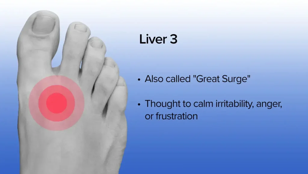 Pressure Points for Sleep: Liver 3