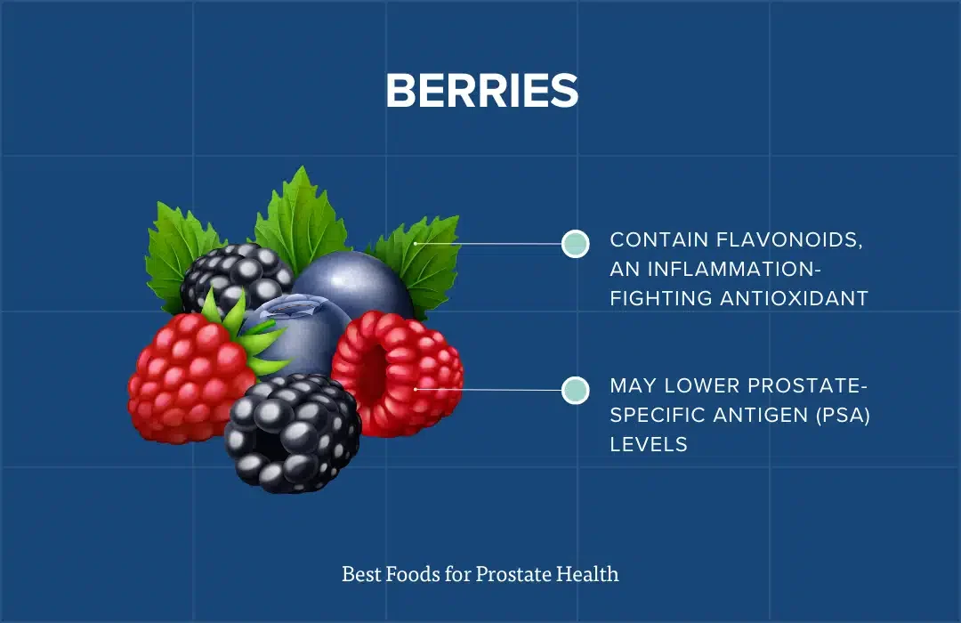 best foods for prostate health: berries